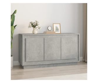 Komoda, siva beton, 102x35x55 cm, obrađeno drvo