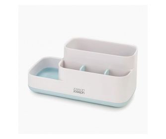 Joseph Joseph EasyStore 70504, 24.9x12 cm, Bază antiderapantă, Fără BPA, Alb/Albastru