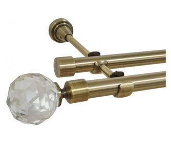 Két részes fülbevaló - karika nélkül - KULA CRYSTAL /19 - két részes – karika nélkül - antik arany