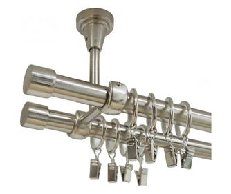 Dupla mennyezeti tartó 19 mm-es rozsdamentes acélból