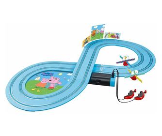 Set masinute cu pista Peppa Pig, Carrera, 2.4m, +3 ani, Multicolor