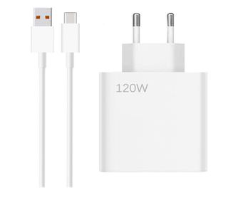 Incarcator Retea MRG MDY12E, 120W, 6 Ah, Cablu Type-C, Fast Charge, Compatibil Laptop sau Telefon, iPhone, Huawei, Samsung, Alb