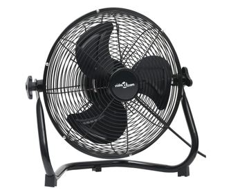 Podni ventilator, 3 brzine, 55 cm, 100 W, crni