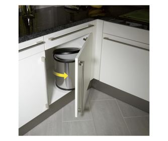 Кош за отпадъци Hailo Compact-Box M 15 L неръждаема стомана 3555-101