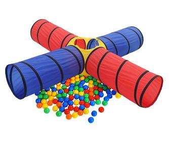 Dětský hrací stan s 250 míčkami, vícebarevný