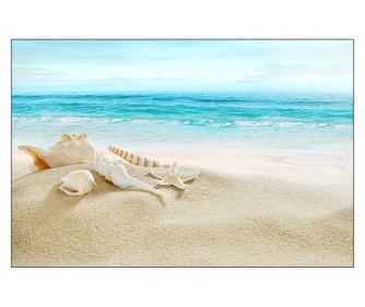 Fototapeta exkluzivní dekorace pro obývací pokoj, pláž, moře, 3D abstrakce pro 368x254  368x254cm