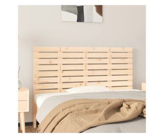 Falra szerelhető ágytábla, 141x3x63 cm, tömör fenyőfa