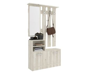 ​​​​Cuier haaus Lyon, Stejar Alb, L 85 x l 24 x H 180 cm