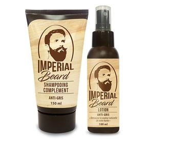 Imperial Beard Lotiune si sampon pentru barba anti-cenusiu