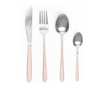 Set tacamuri inox, 16 piese, 4 persoane, SALTER Metallic
