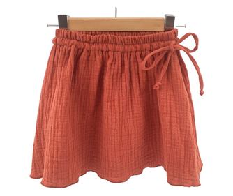 Fustita de vara pentru fete, din muselina, Summer Toffee, 5-6 ani