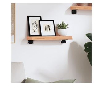 Vilgosbarna fali polc 40x10x4 cm tmr tlgyfbl