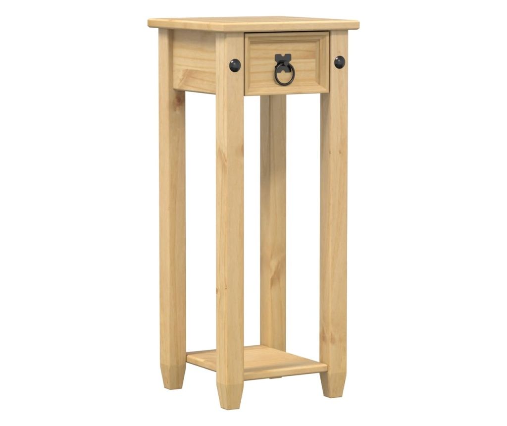 vidaXL 'Corona' Plant Stand, 30x30x73 cm, Solid Pine Wood