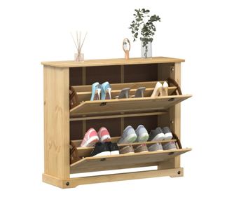 Dulap pantofi "Corona", 99x32x85 cm, lemn masiv de pin