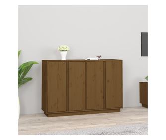 Stojalo, medeno rjavo, 120x35x80 cm, masivno borovo les.