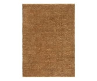 Ročno vozlana preproga z zankami, 80x160 cm, juta in bombaž