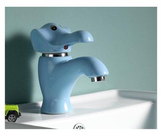 Armatura za umivalnik, Blackswan, M287 Elephant Type, modra, velikost 16 cm