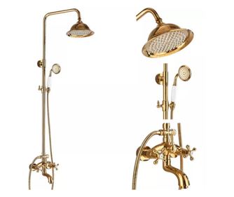 Baterie dus, Blackswan, Tip M41.1, model auriu lucios, dimensiune 20 cm