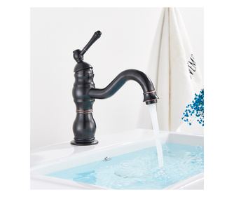 Umyvadlová baterie, Blackswan, Typ M149, antická černá krátký model, velikost 21,5 cm