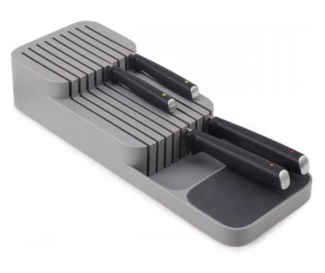 Joseph Joseph 85120 Θήκη Μαχαιριών 2 Επιπέδων, Χωρίς BPA, Πλαστική, Γκρι