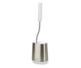 Perie WC Joseph Joseph Flex 70561, Cap flexibil în formă de D, Inox