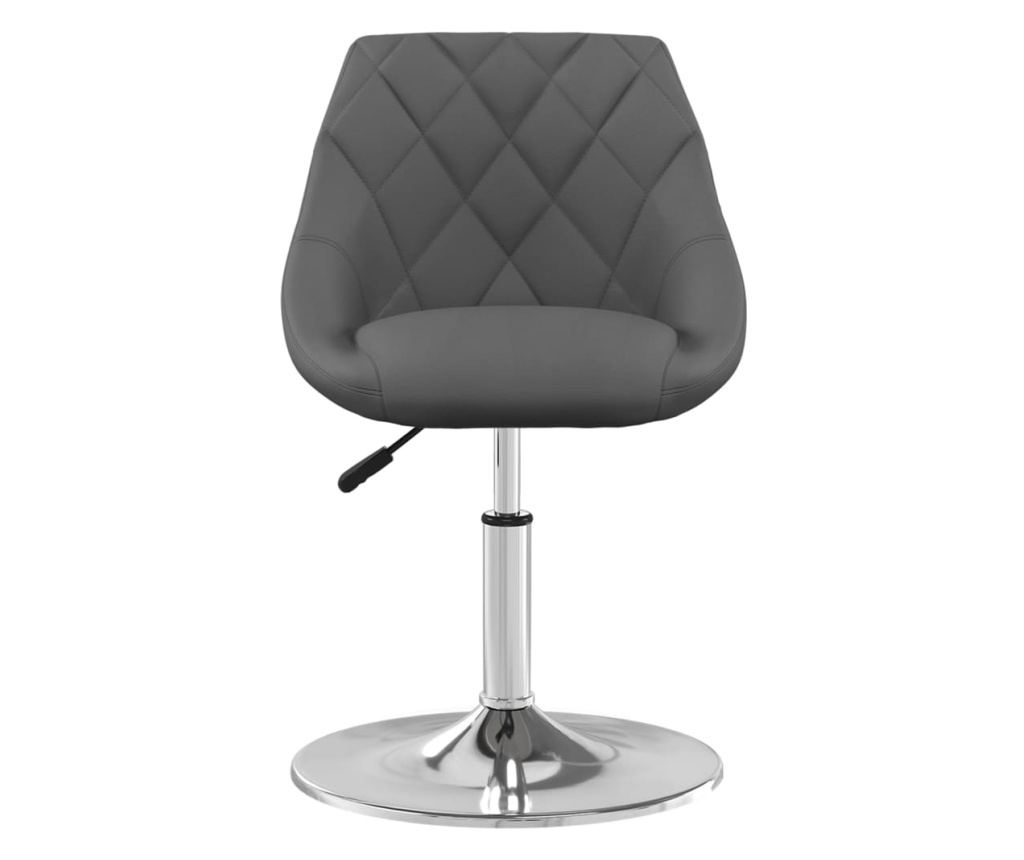 Vrtljivi jedilni stoli, 4 kosi, temno siva, žamet - 3