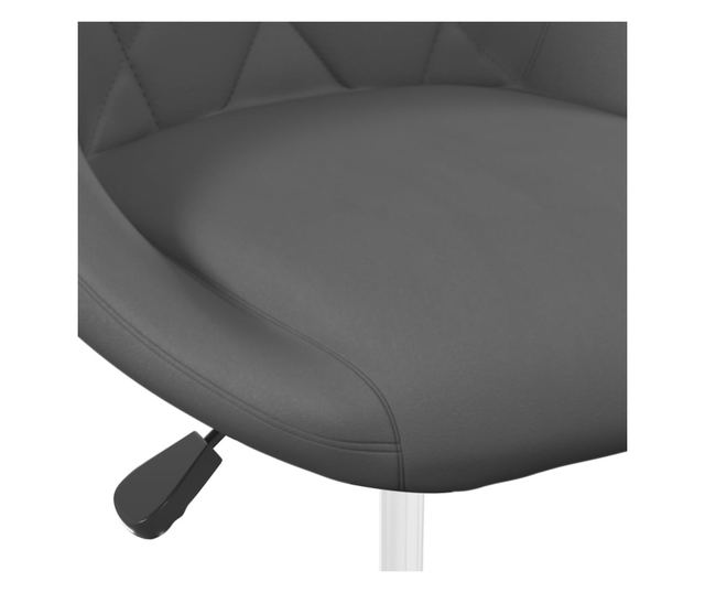 Vrtljivi jedilni stoli, 4 kosi, temno siva, žamet