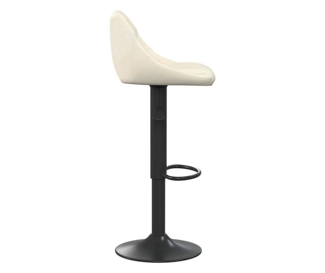 Barski stol, krem barva, žamet