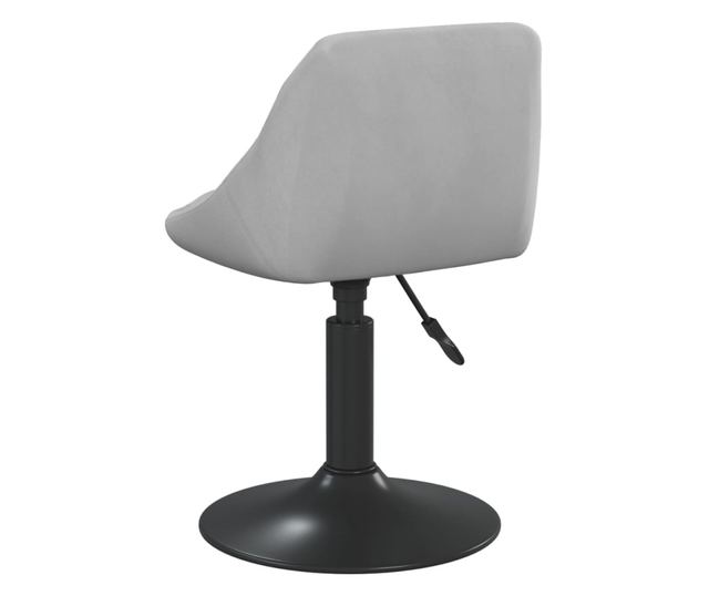 Barski stol, svetlo siv, žamet