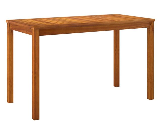 Градински комплект с възглавници, 6 части, масивно акациево дърво