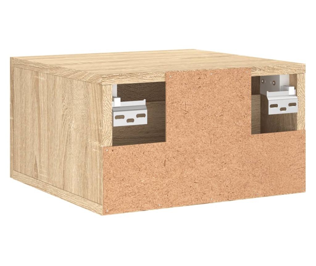 Стенна нощна шкафче, дъб сонома, 35x35x20 см - 8