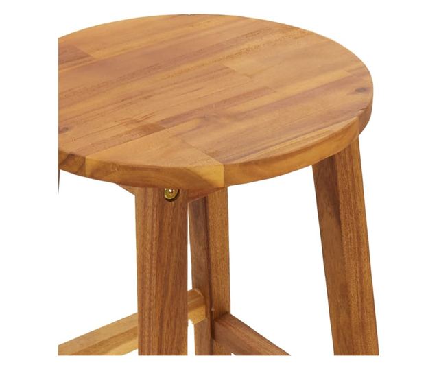 Градински комплект мебели, 5 части, масивно дърво акация