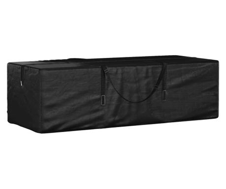 Vreća za pohranu vrtnih jastuka, crna 135x40x55 cm polietilen