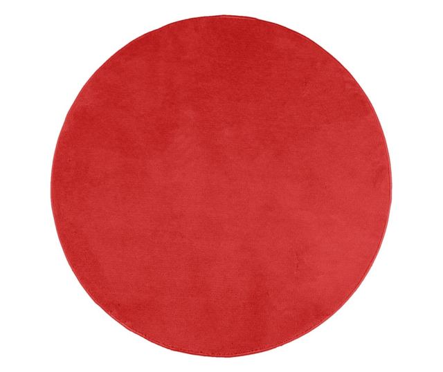 OVIEDO piros rövid szálú szőnyeg Ø 280 cm