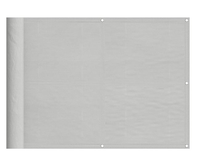 világosszürke 100% oxford poliészter erkélyparaván 75 x 400 cm