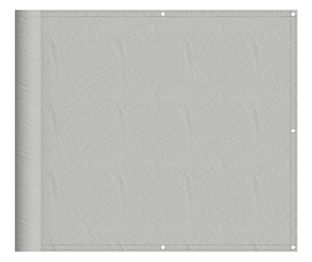 világosszürke 100% oxford poliészter erkélyparaván 90 x 400 cm