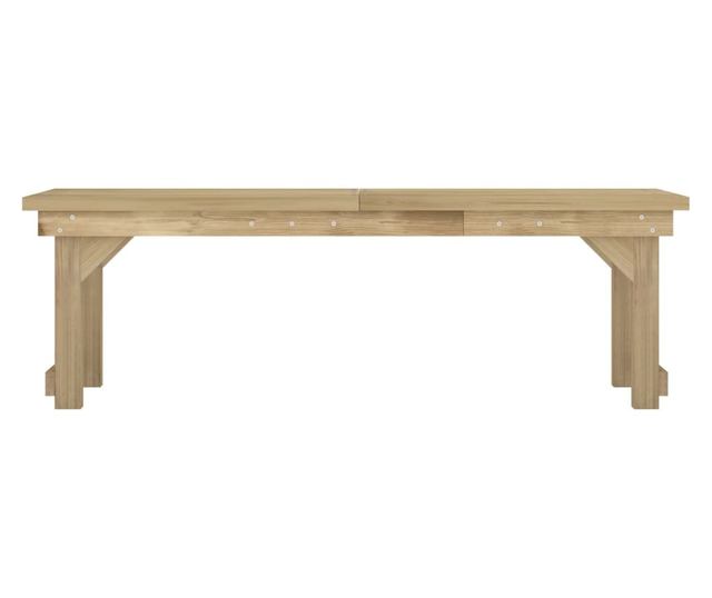 Градински комплект мебели, 3 части, Обработена борова дървесина