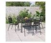 Комплект градински мебели, 7 части, антрацит, стомана thumbnail 1