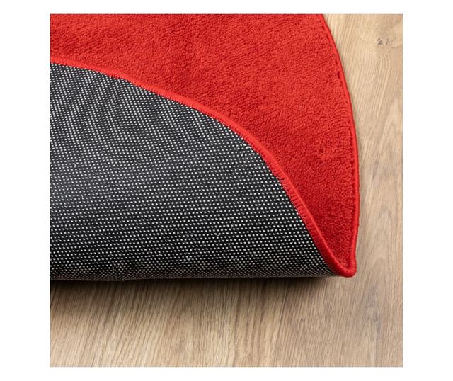 OVIEDO piros rövid szálú szőnyeg Ø 280 cm