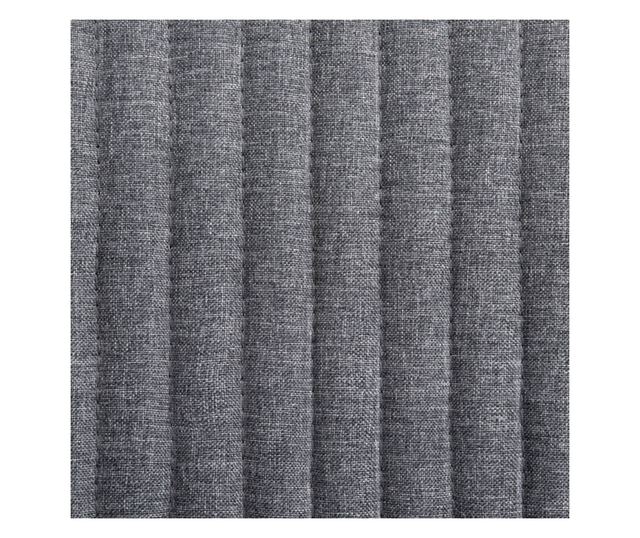 Jedilni stoli, komplet 6, temno sivi, blago