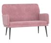 Диван, розов, 108x79x79 см, кадифе thumbnail 2