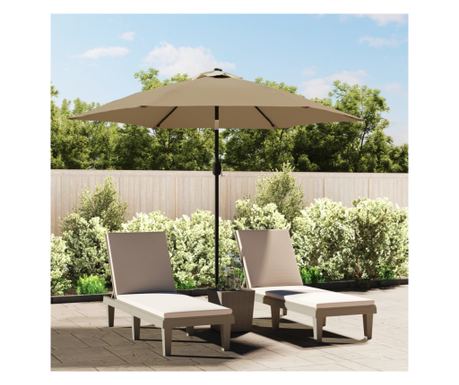 Panza de schimb umbrela de soare de exterior gri taupe 300 cm