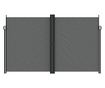 antracitszürke behúzható oldalsó napellenző 200 x 1000 cm