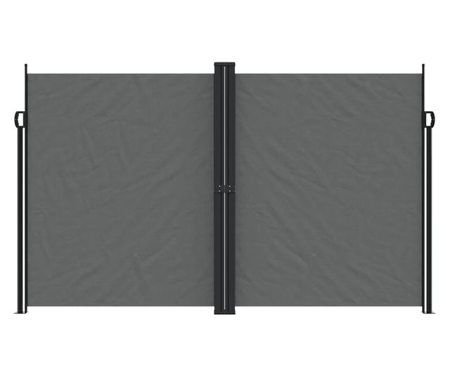 antracitszürke behúzható oldalsó napellenző 200 x 1000 cm