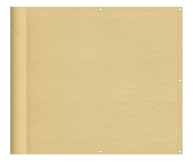 homokszínű 100% oxford poliészter erkélyparaván 90 x 400 cm