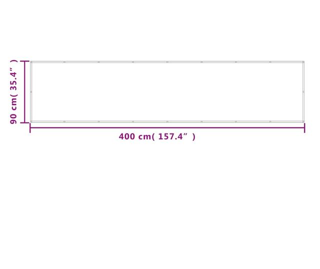 homokszínű 100% oxford poliészter erkélyparaván 90 x 400 cm