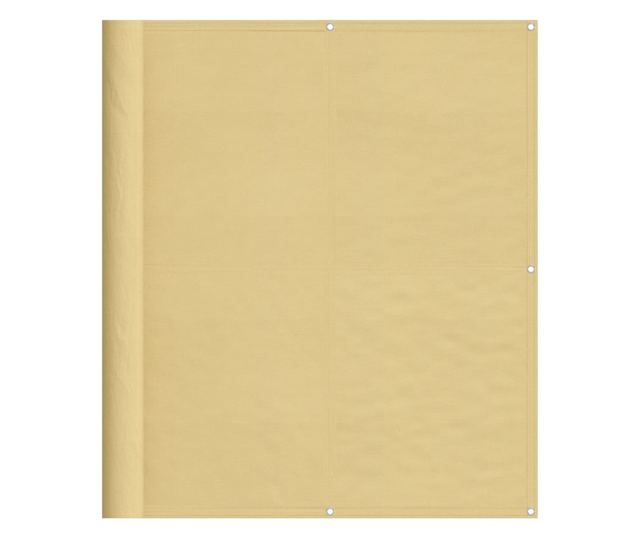 homokszínű 100% oxford poliészter erkélyparaván 120 x 1000 cm
