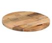 tömör nyers mangófa kerek asztallap Ø60 x 3,8 cm