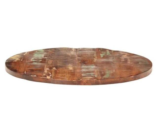 tömör újrahasznosított fa kerek asztallap Ø80 x 1,5 cm