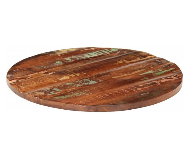 tömör újrahasznosított fa kerek asztallap Ø80 x 1,5 cm